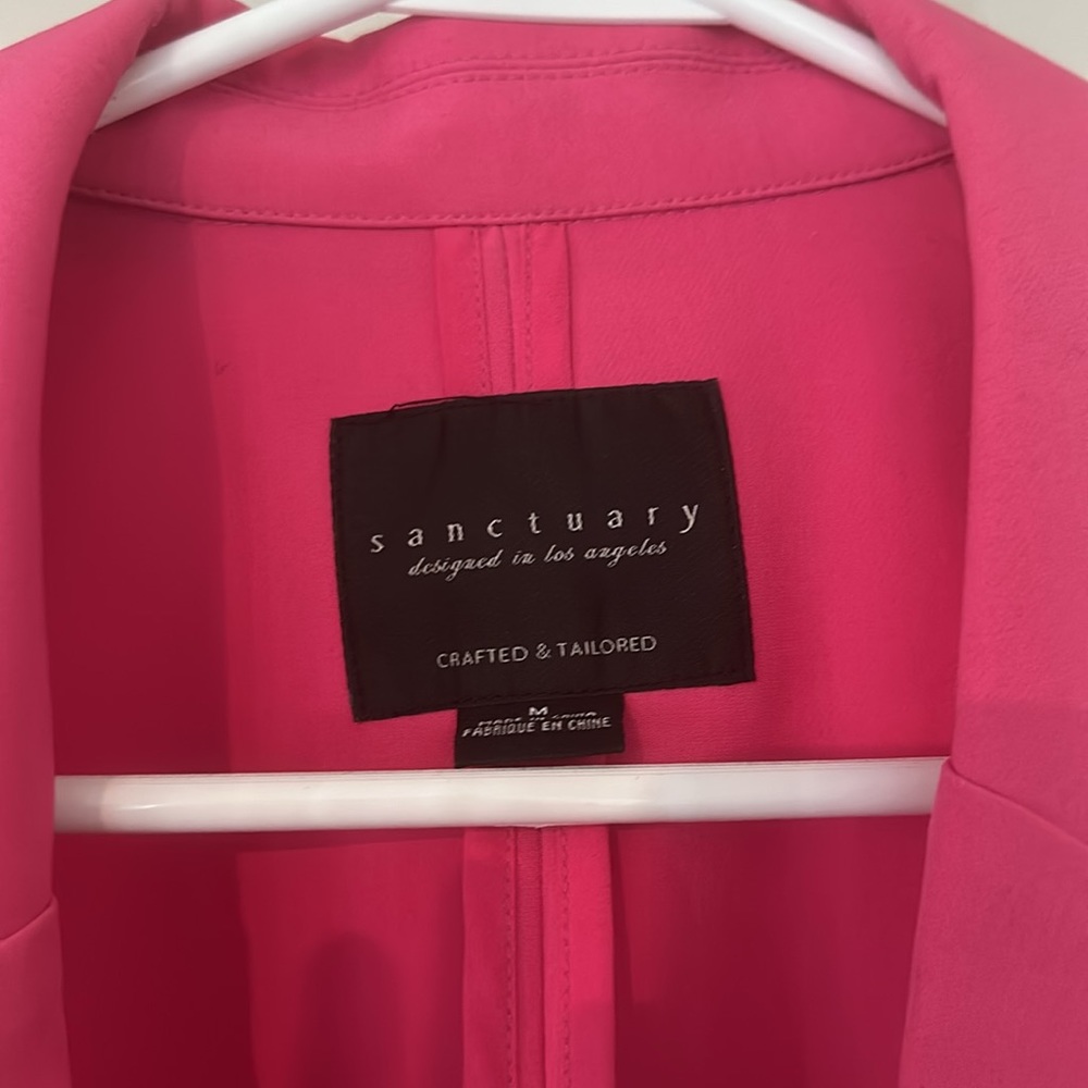 Sanctuary Los Angeles Hot Pink Oversized Blazer Size M - Picture 2 of 3